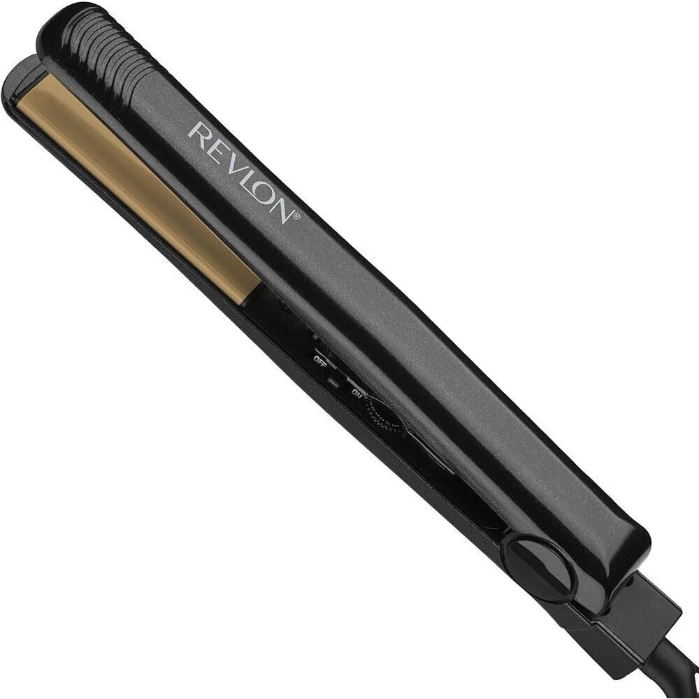 Revlon perfect heat ceramic straightener 1 inch Black & Gold